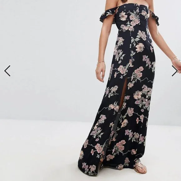 flynn skye bardot maxi dress Flynn Skye Bardot Maxi
